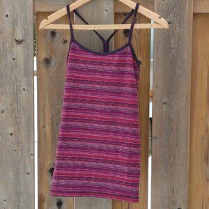 Lululemon Power Y Tank Luon Women's Size 6 Space Dye Twist Regal Plum Alarming/